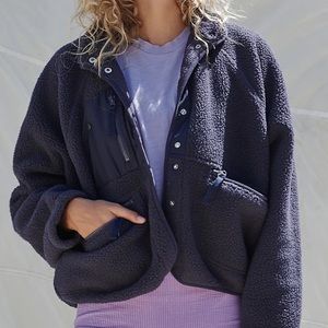 Free People Movement Hit The Slopes Jacket - Navy, Size XS